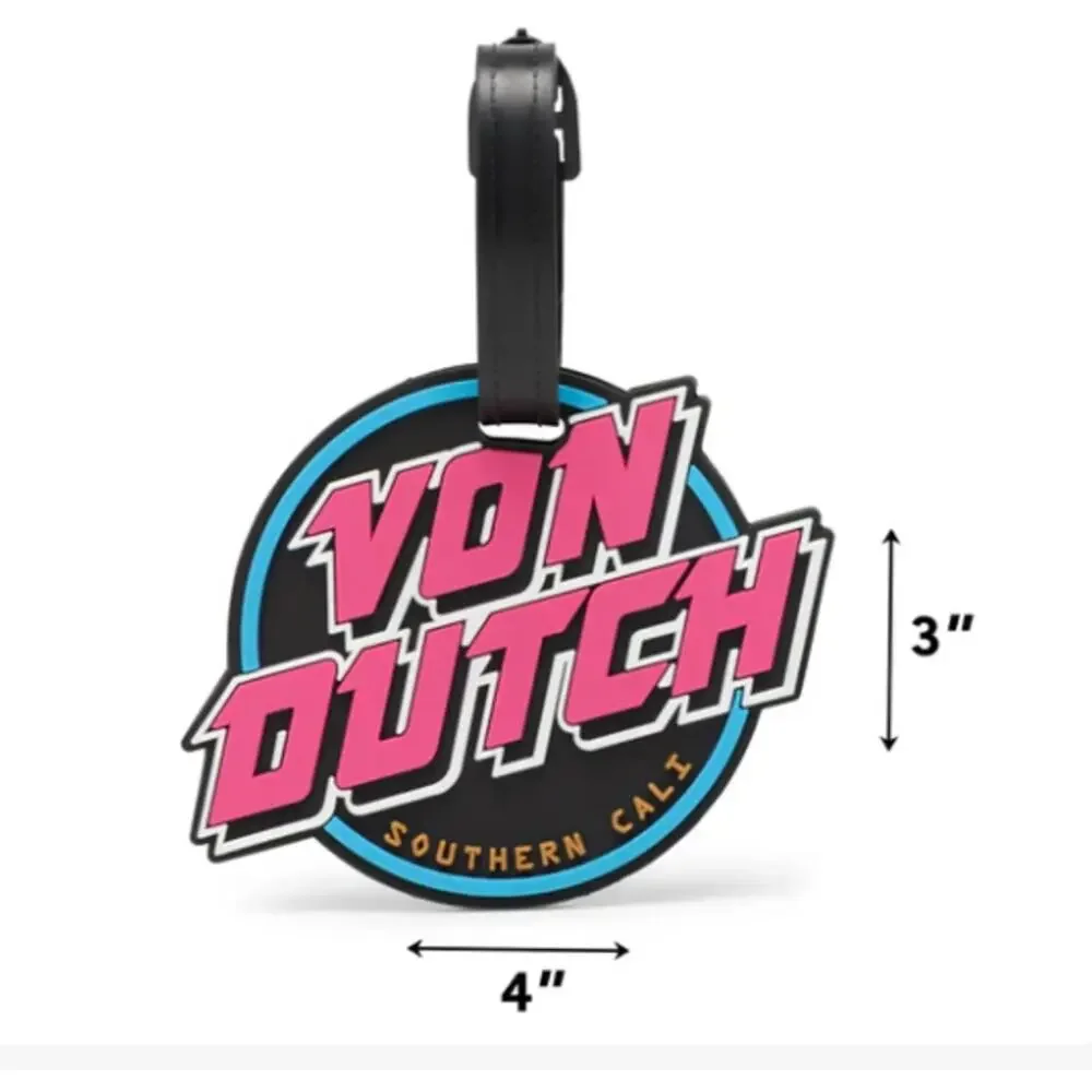 Von Dutch Neon Suitcase ID Tag Set - 2-Piece (New)